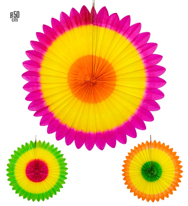 Decor Floare Hartie Tricolor