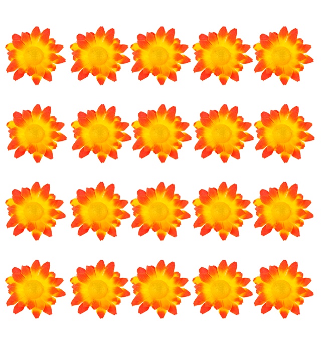Flori Decorative Portocalii 20 Buc