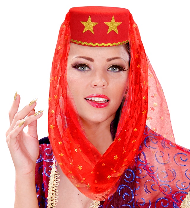 Pălărie Harem Roșie