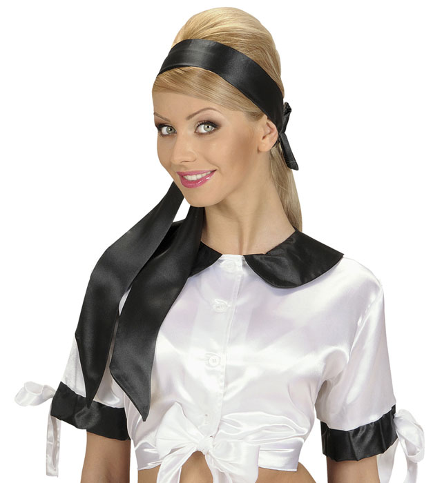 Esarfa Satin Neagra