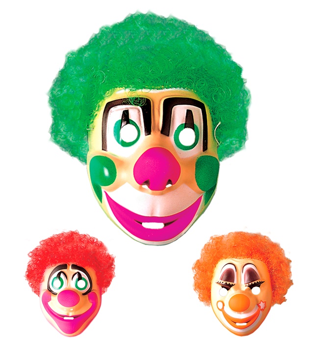 Mască Clown Plastic