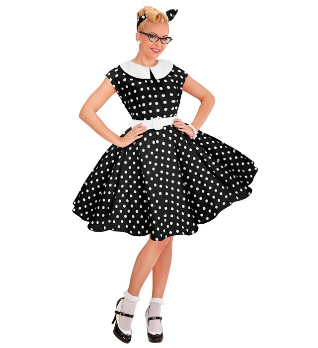 Costum Anii 50 Dama Negru