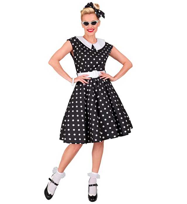Costum Anii 50 Dama Negru