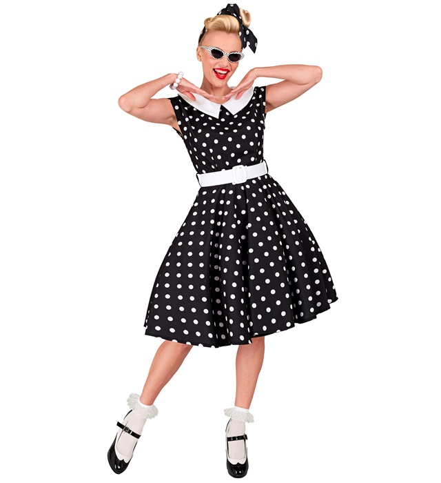 Costum Anii 50 Dama Negru
