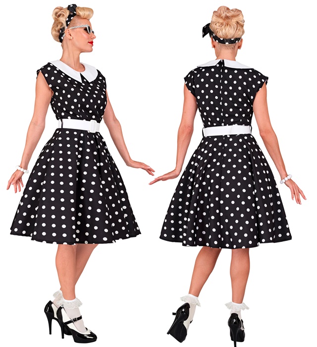 Costum Anii 50 Dama Negru