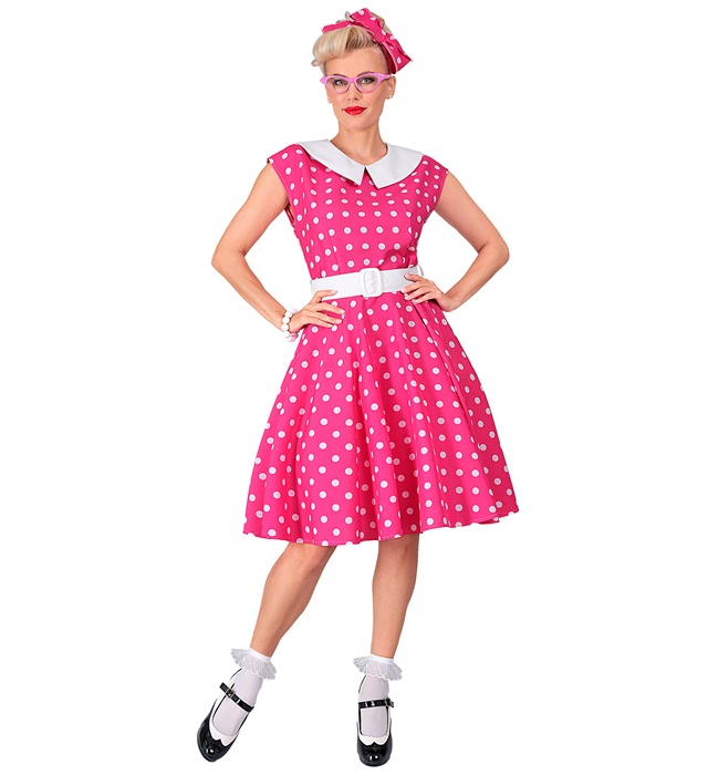 Costum Anii 50 Dama Roz