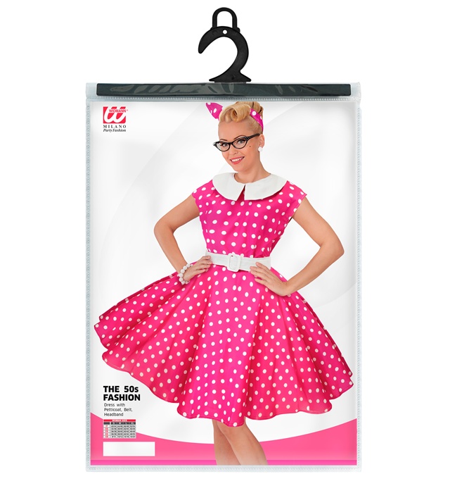 Costum Anii 50 Dama Roz
