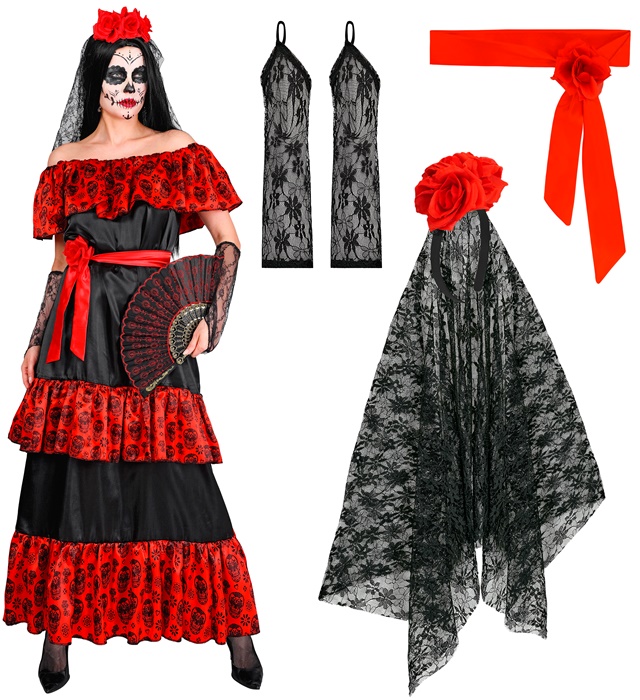 Costum Mujer Dia De Los Muertos