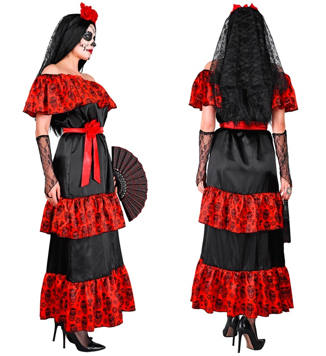 Costum Mujer Dia De Los Muertos