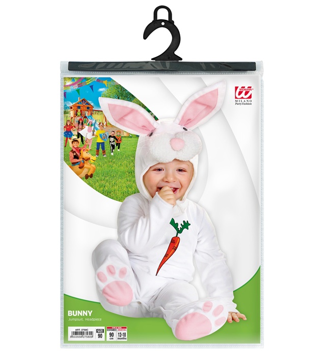 Costum Bebe Iepuras Alb