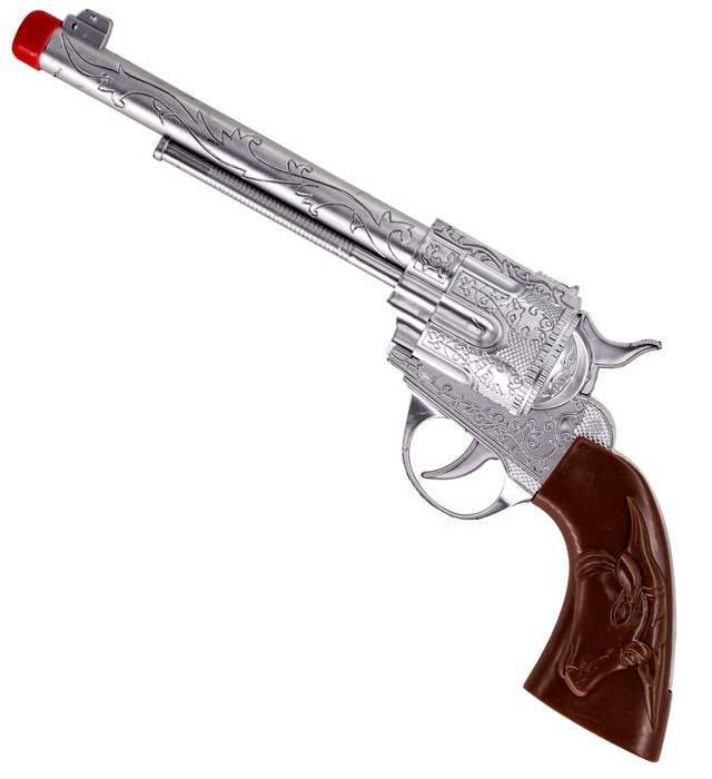 Pistol Cowboy Argintiu