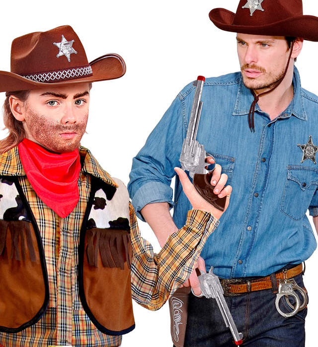 Pistol Cowboy Argintiu
