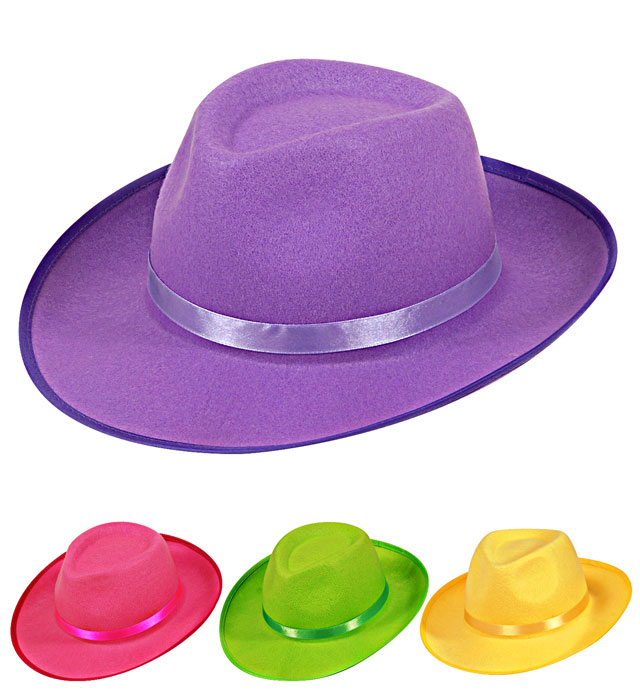 Pălărie gangster neon