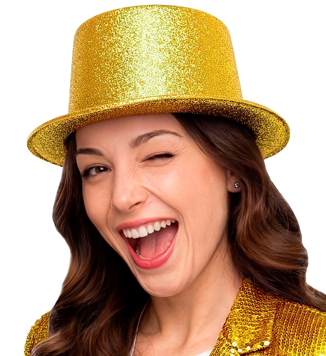 Pălărie Glitter Aurie