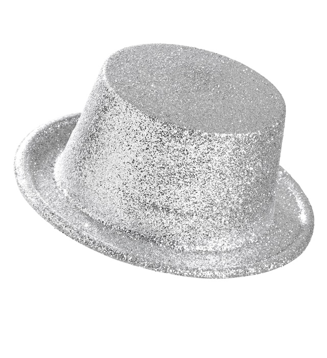 Palarie Glitter Argintie