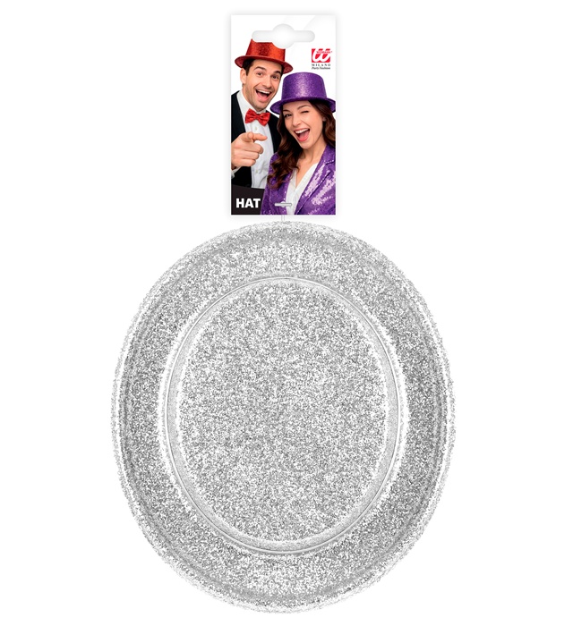 Palarie Glitter Argintie