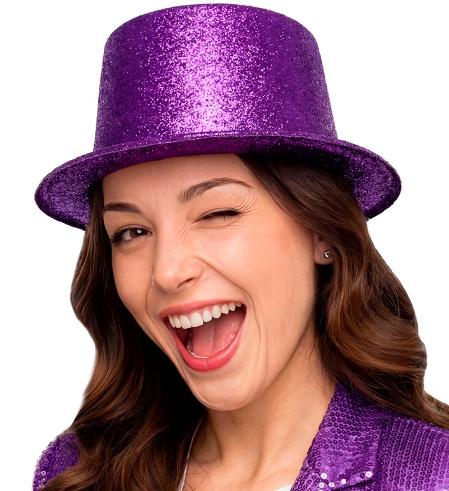 Pălărie Glitter Mov