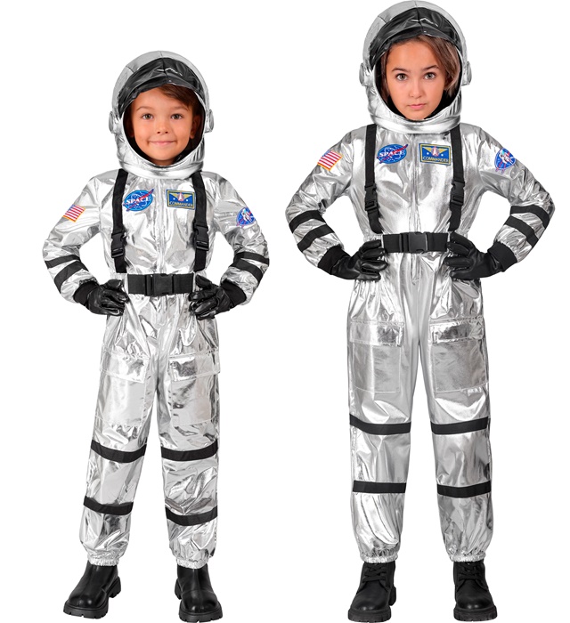 Costum Astronaut Argintiu Copii