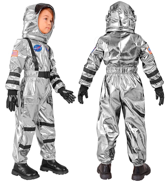 Costum Astronaut Argintiu Copii