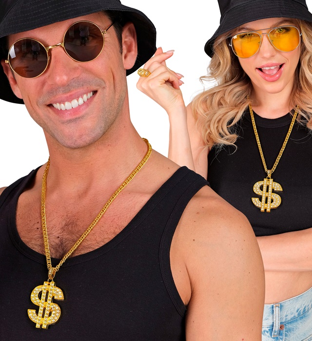 Medalion Dolar Cu Strasuri