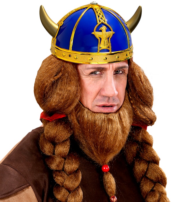 Casca Viking Copii Albastră