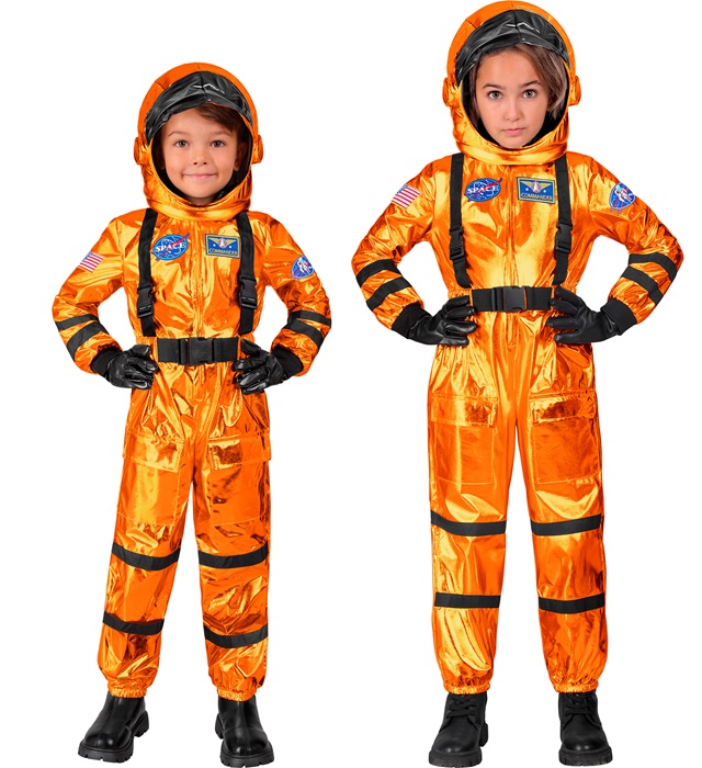 Costum Astronaut Portocaliu Copii