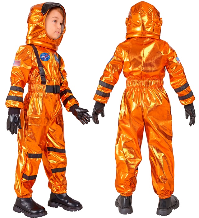 Costum Astronaut Portocaliu Copii
