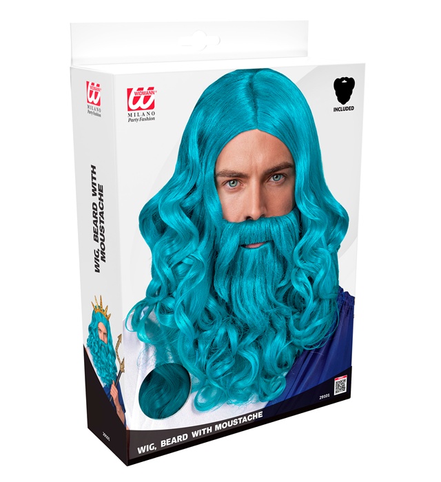 Peruca Poseidon Albastra