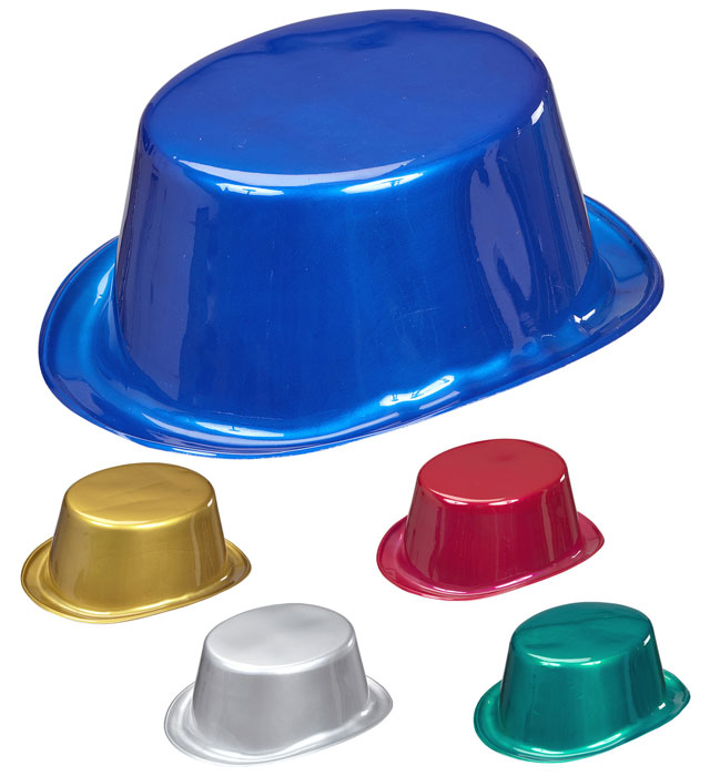 Pălărie Joben Plastic Metalizat