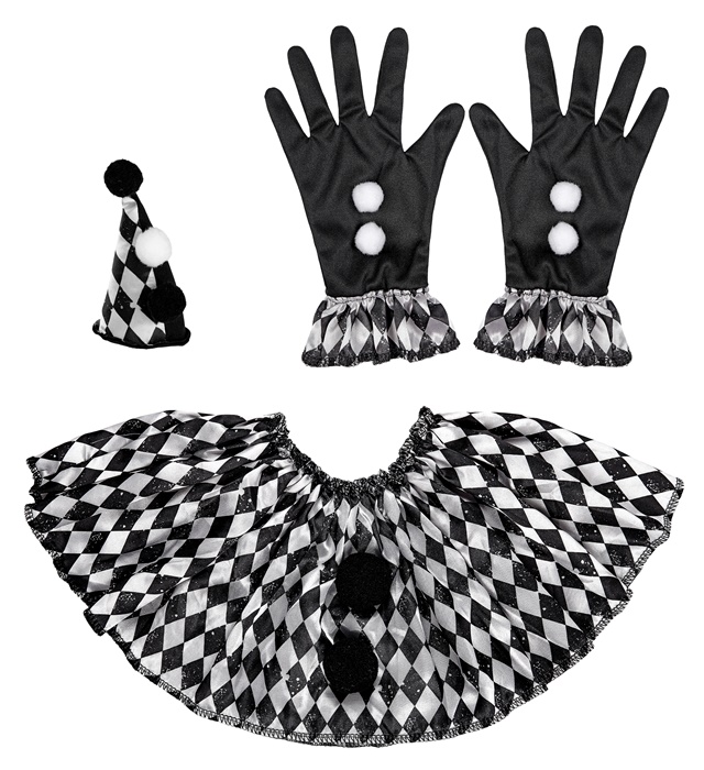 Set Harlequin Alb Negru
