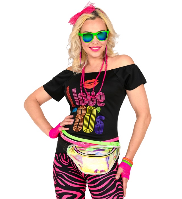Set Accesorii Anii 80 Roz