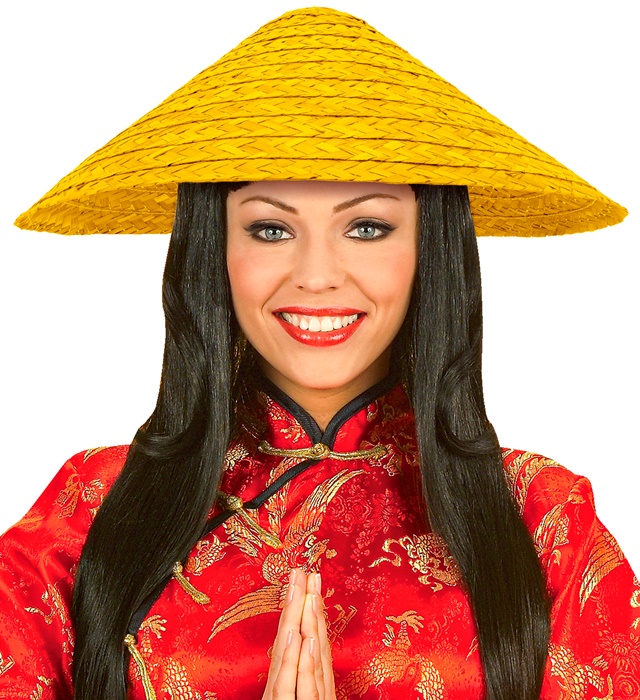 Palarie Paie Vietnamez Galbena
