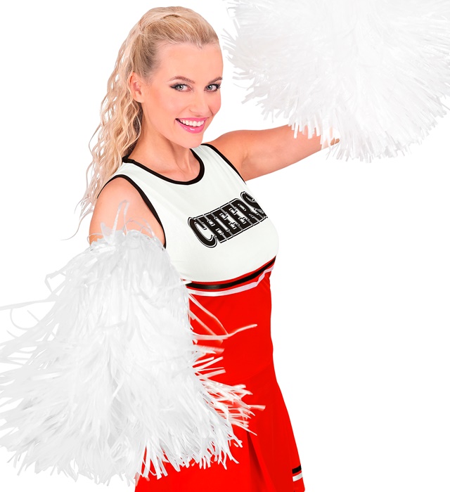 Pom Pom Majorete Alb