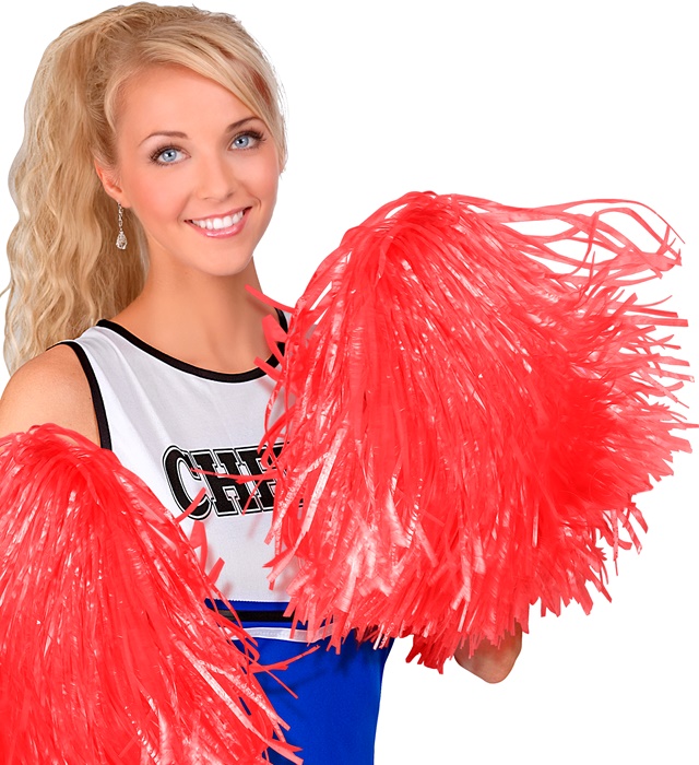 Pom Pom Majorete Rosu