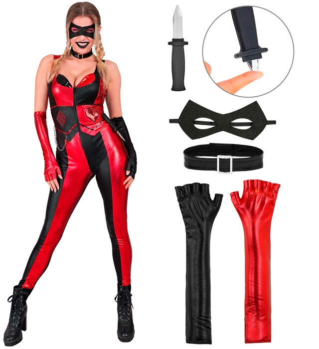 Costum  Evil Harlequin Dama