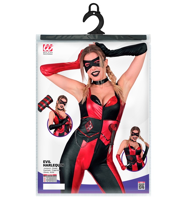 Costum  Evil Harlequin Dama