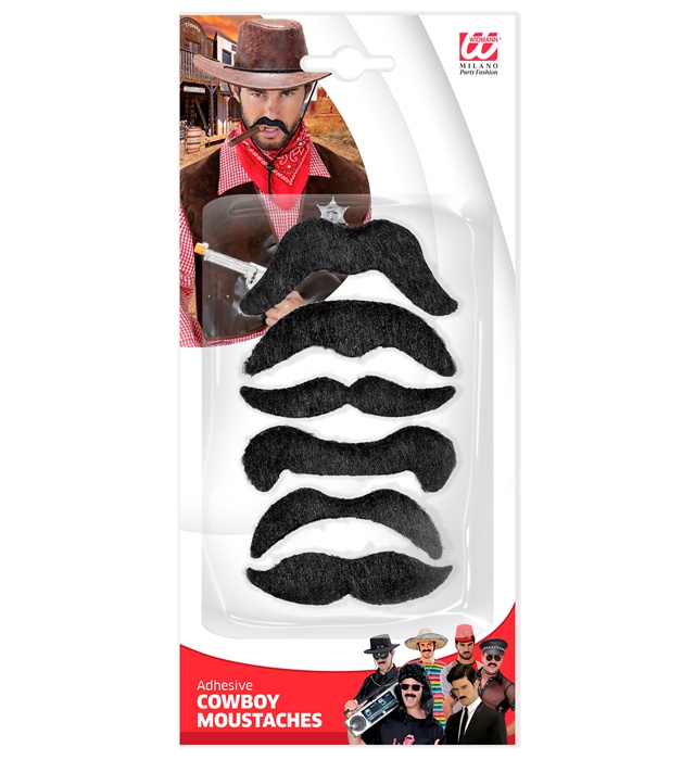 Set Mustati Negre Cowboy