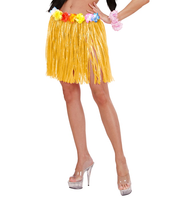 Fusta Hawaii Scurta Crem