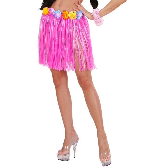 Fusta Hawaii Scurta Roz