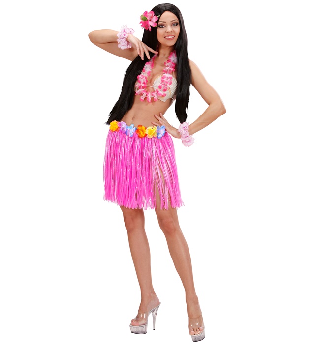 Fusta Hawaii Scurta Roz