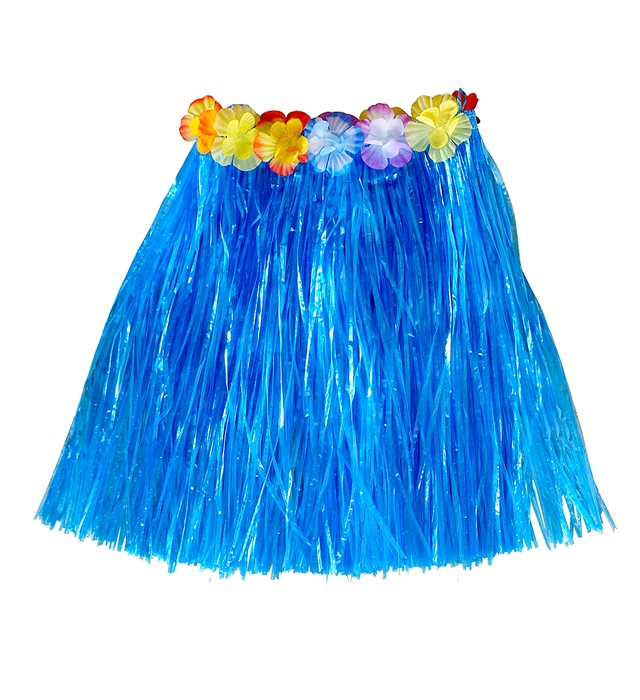 Fusta Hawaii Scurta Albastra