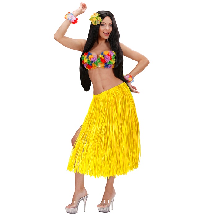 Fusta Hawaii Lunga Galbena