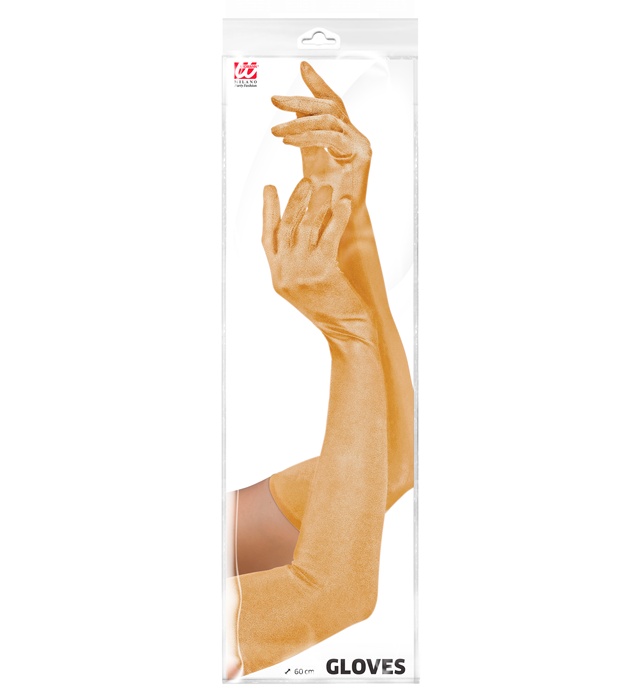 Mănuși Lycra Aurie 60 Cm