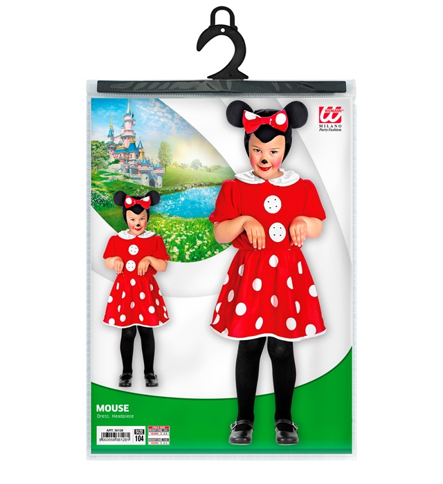 Costum Minnie Mouse Cu Palarie