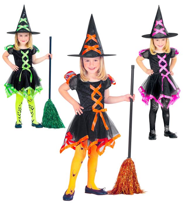 Costum Vrajitoare Fetite Colorat