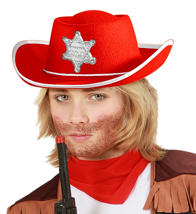 Palarie Cowboy Copii Rosie