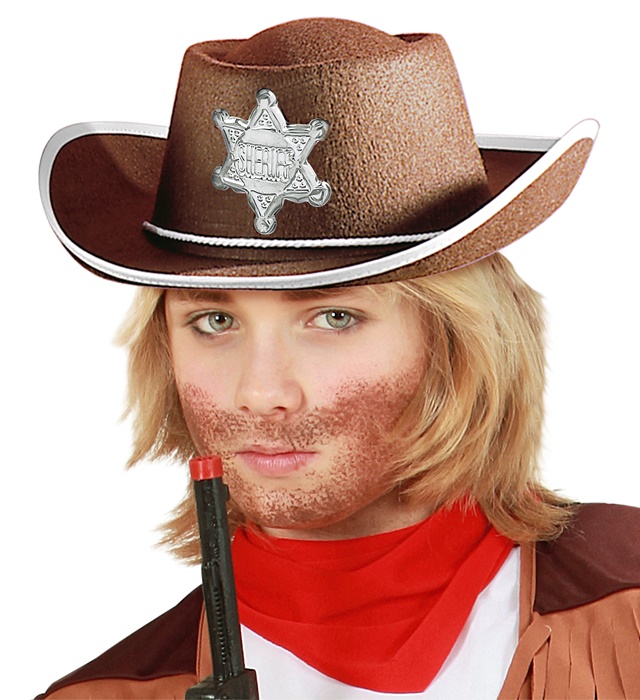 Palarie Cowboy Copii Maro