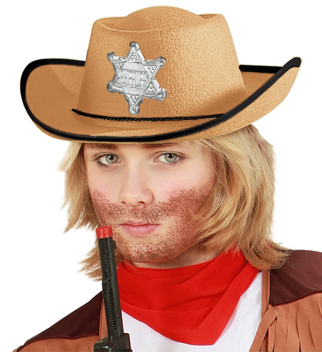 Palarie Cowboy Copii Crem
