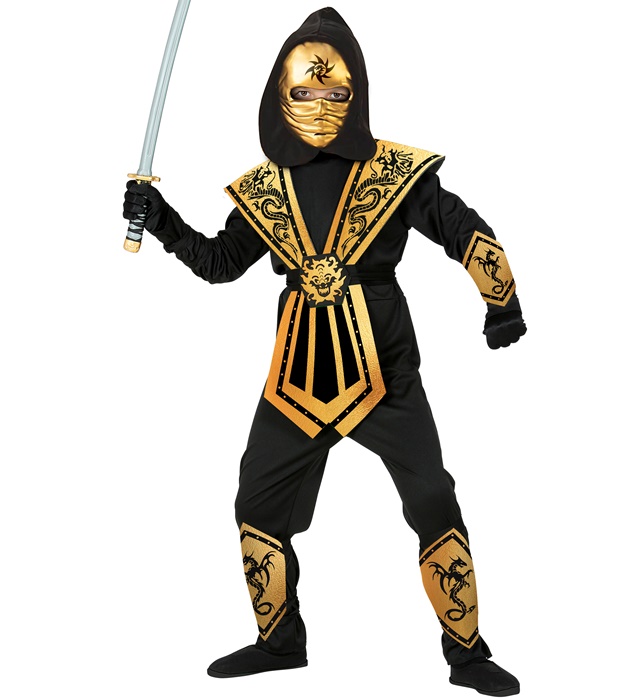 Costum Ninja Kombat Auriu