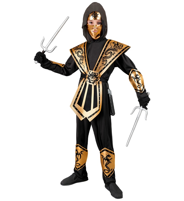 Costum Ninja Kombat Auriu